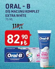 ORAL-B DİŞ MACUNU KOMPLE7 EXTRA WHİTE 75 ML ORAL-B DİŞ MACUNU KOMPLE7 EXTRA WHİTE 75 ML